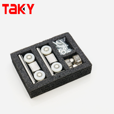 Doppia chiusura morbida a 8 ruote porta scorrevole a rulli legata di zinco