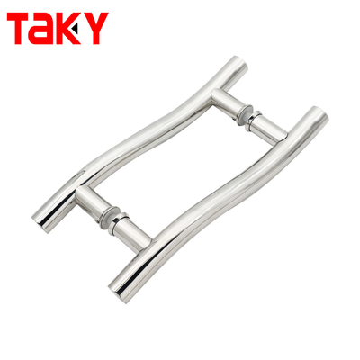 Tubo rotondo in acciaio inossidabile tipo trappola porta scorrevole in vetro scorrevole