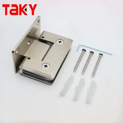 Bagno in acciaio inossidabile Cancelletto di porta di vetro a 90 gradi Cancelletto di porta da parete a vetro