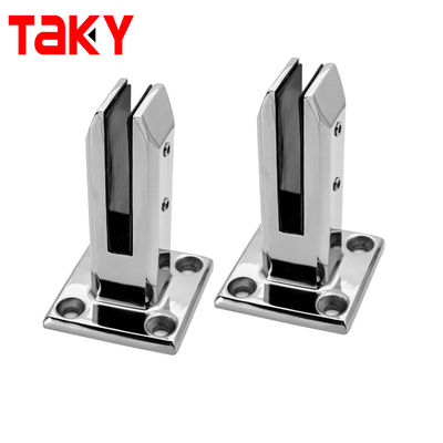 Regolabile 8-12MM Quadrato in acciaio inossidabile bullone verso il basso Spigot Clampo di ringhiera di vetro