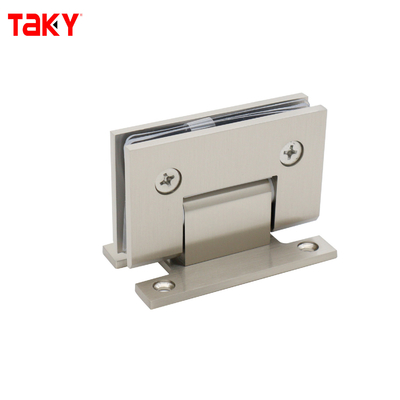 Materiale in acciaio satinato 90 gradi H Retro piastra muro montaggio doccia porta di vetro cerniera pivot