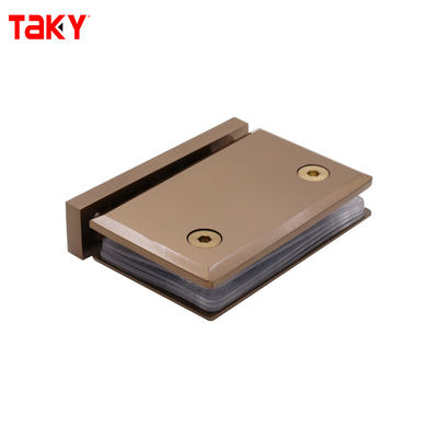 Acciaio inossidabile da 90 gradi vetro a parete con cerniera morsetto in vetro