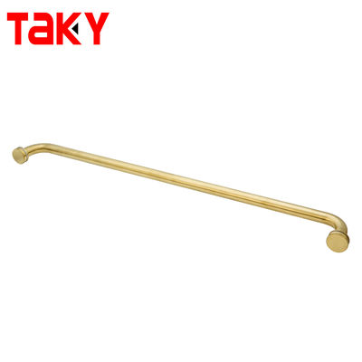 Maniglia per porta in vetro per doccia in acciaio inossidabile su un lato in oro di nuovo stile