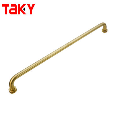 Maniglia per porta in vetro per doccia in acciaio inossidabile su un lato in oro di nuovo stile