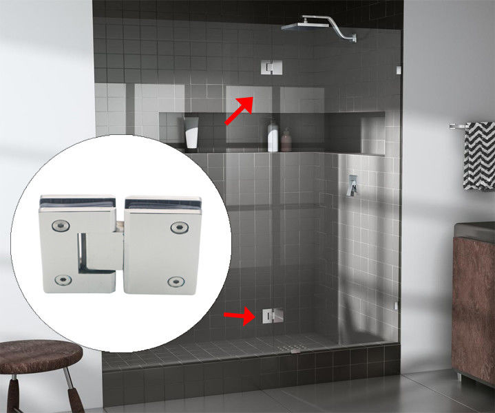 Cerniera da doccia in vetro in stile normale per l'apertura a 180 gradi nella ristrutturazione del bagno
