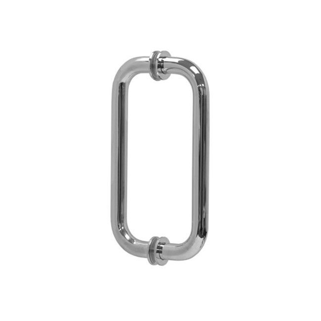 Maniglie di porta in vetro in acciaio inossidabile 304 personalizzate per il design degli interni degli hotel