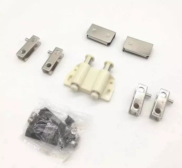 Sette di cerniere a pivot di porta di vetro a funzionamento liscio con chiusura a cattura magnetica PSS/SSS Finish