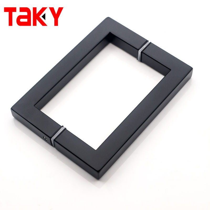 Manicotti porta finestra in acciaio inossidabile Sliding Pull Quadrato doccia Manicotto porta in vetro
