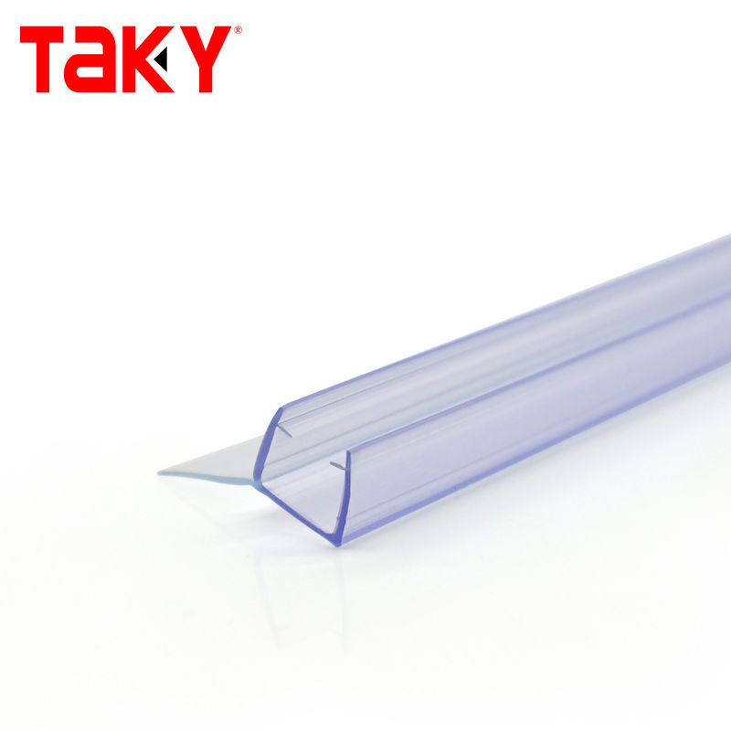 Trasparente PVC impermeabili strisce di sigillo per porta scorrevole bagno di vetro 6-12mm larghezza
