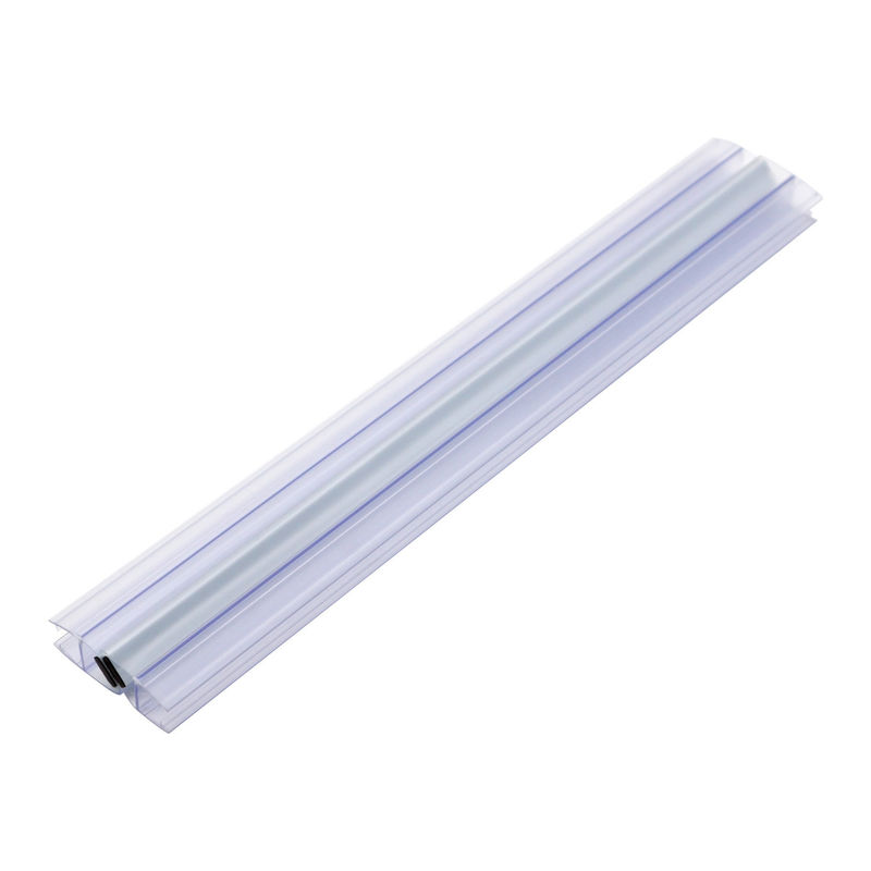 Striscia di sigillo impermeabile in PVC magnetica senza cornice per porta scorrevole in doccia in vetro da 6 mm 8 mm 10 mm