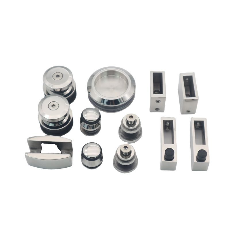 Spessore di vetro 12 mm Moderno stile porta scorrevole doccia Fitting Set per l'hardware del bagno