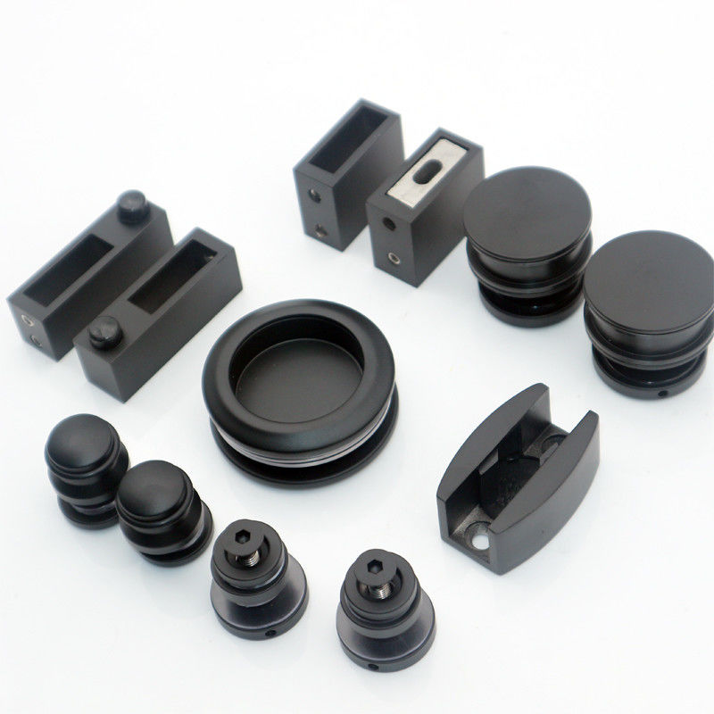 48mm Ruota oro doccia Roller porta pesante vetro scorrevole sistema hardware kit stile americano