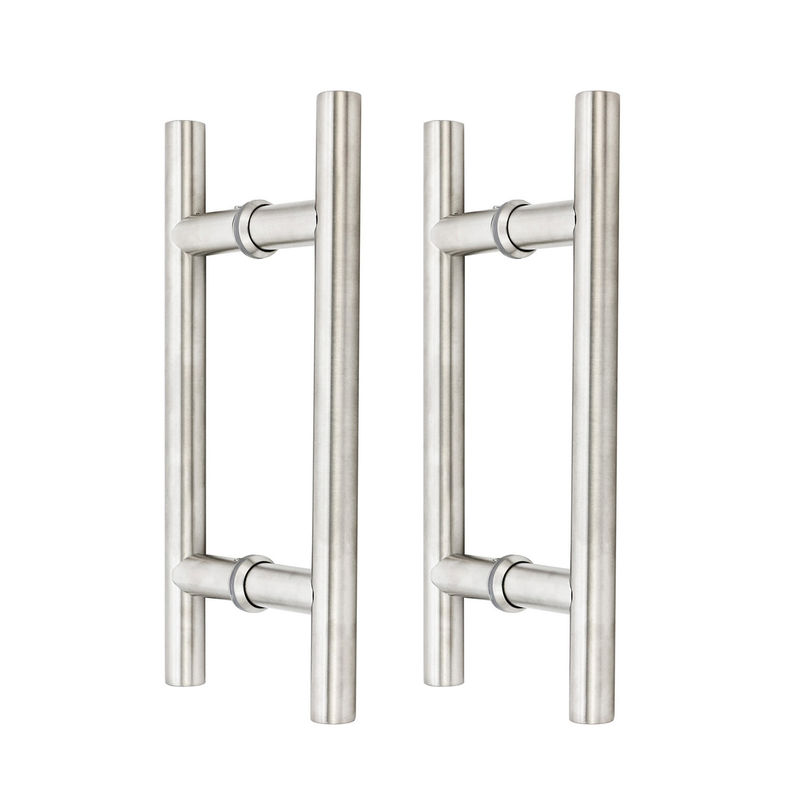 24 pollici in acciaio inossidabile Tempered Glass Push Pull Maniglia per porta in hotel doccia