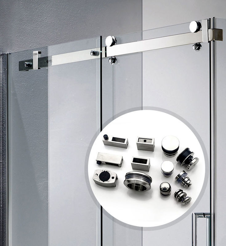 Doccia a mano Retro Jet Doccia superiore PSS Finish Porta scorrevole Hardware Set per la stanza doccia