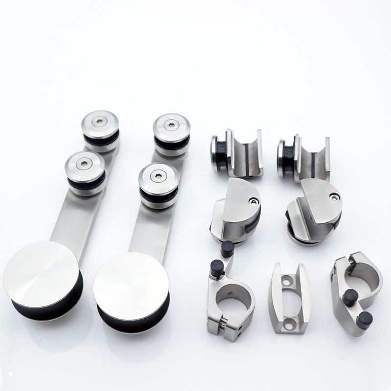 Doccia scorrevole Porta di vetro Accessori di sistema Hardware Set in argento/nero/oro