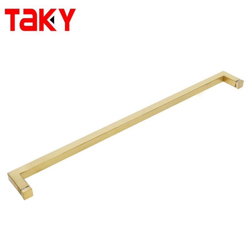1.0 mm Spessore Manico di tiro in vetro quadrato per porta doccia SS304 resistente alla corrosione