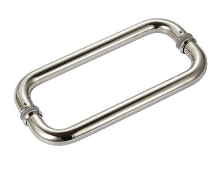 Manico di tiro in oro rosa per porta doccia 203*203mm Spessore della porta 8-12mm incluso