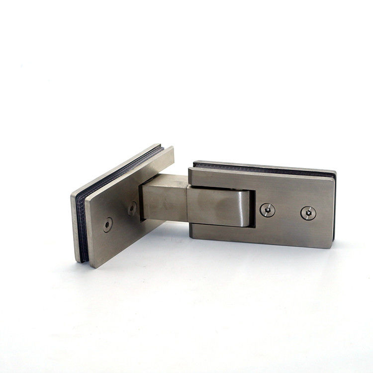 Chiusura di vetro per la porta della doccia nera, cerniera, lunghezza di vita e design elegante per bagni