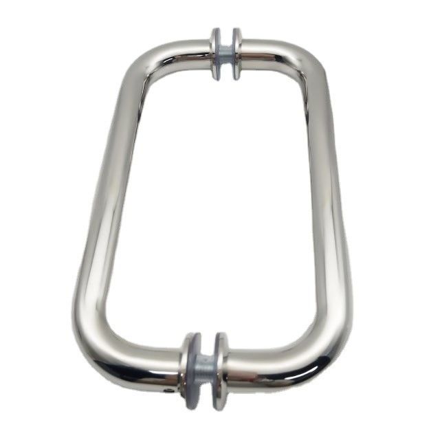 Spessore della porta 8-12 mm Porta doccia Rose Gold Pull Handle con spessore del tubo di 1,0 mm