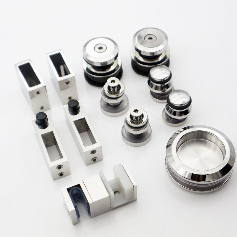 Kit di porta e hardware per granai altamente resistenti alla corrosione con vetro sicuro di 8-12 spessori