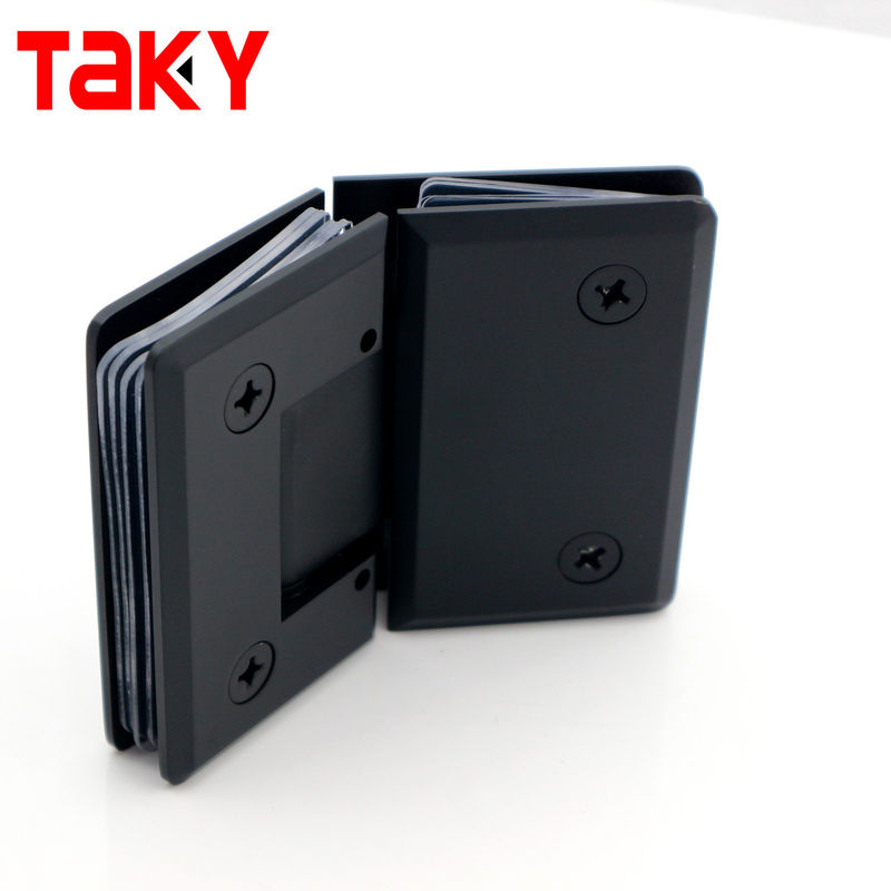 Hardware porta di vetro regolabile da 135 gradi vetro a vetro bordo a guinzaglio di doccia