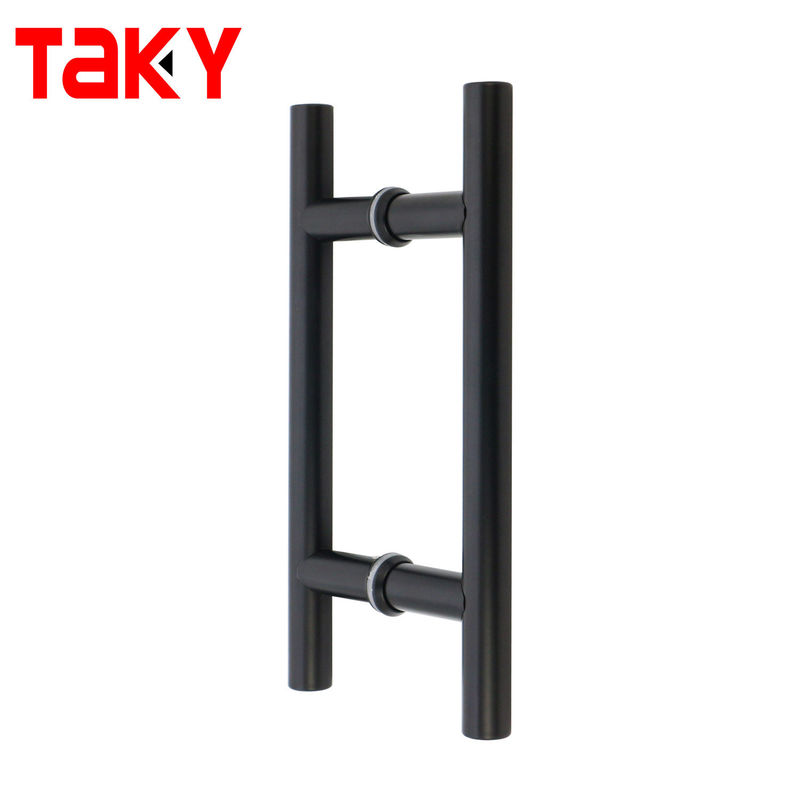 Maniglia di porta in vetro e legno per ufficio Push Side Pull Puxadores para Porta de Vidros