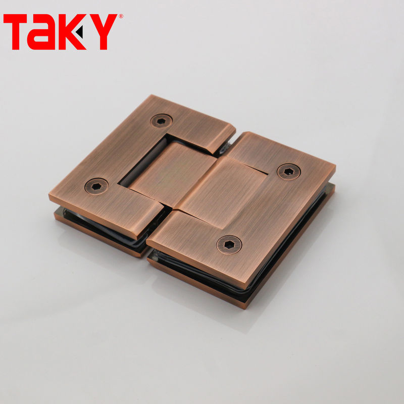 Accessori per bagno in acciaio inox a 180 gradi, cerniera per porta doccia con morsetto per vetro