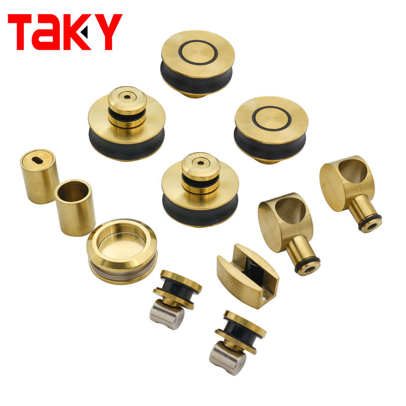 Porta di vetro scorrevole senza telaio di alta qualità Kit di porta doccia