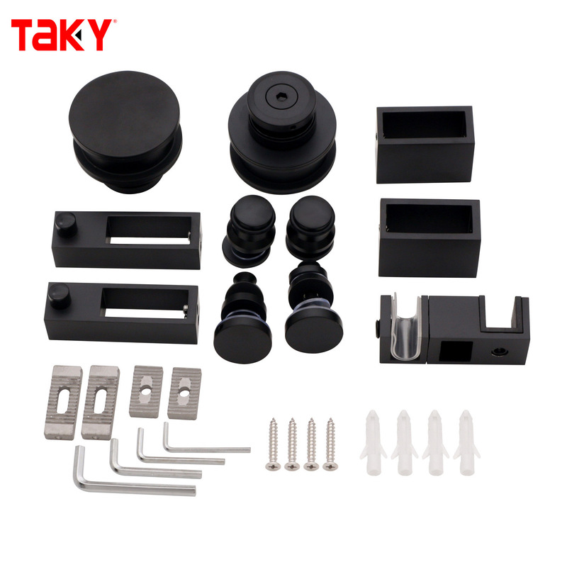 Kit hardware per porta scorrevole per doccia in acciaio inossidabile Kit hardware per porta doccia da bagno