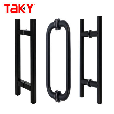 Prezzo buono Silver Square Acciaio inossidabile doccia porta a presa di vetro maniglia con stile di design moderno in linea