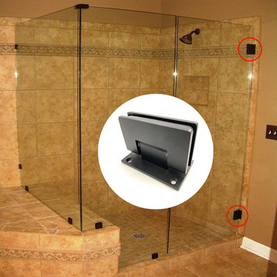 Prezzo buono 304 in acciaio inossidabile nero matt 90 gradi per la doccia in linea