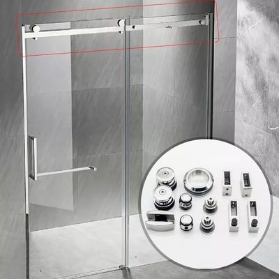 Prezzo buono SS304 Quadratura 30*10mm Bar Doccia Porta Scorrevole Tubo Infisso con Stil di Aspetto Argento in linea