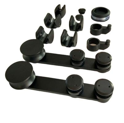 Prezzo buono Moderno Design Round Tray Sliding Barn Door Hardware Kit per il sistema ferroviario a doppia sospensione in linea