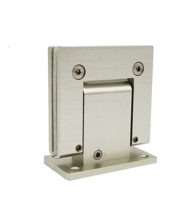 Prezzo buono 90 gradi Hydraulic Shower Cerniera per normale bagno porta di vetro in sliver alluminio in linea