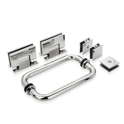 Prezzo buono Long Life Quadratura 90 gradi in acciaio inossidabile lucidatura morbido chiuso schermo doccia vetro Pivot porte cerniere in linea