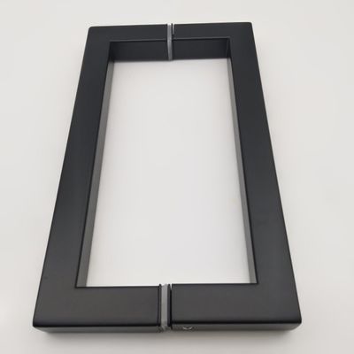 Prezzo buono Hotel 8 pollici Nero Matte D tipo Acciaio inossidabile 304 Porta di vetro Maniglia per doccia in linea
