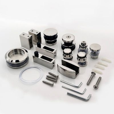 Prezzo buono Kit di attrezzature per porte scorrevoli in vetro senza cornice per la casa Hotel ufficio Vila Bagno in linea