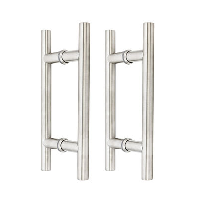 Prezzo buono 24 pollici in acciaio inossidabile Tempered Glass Push Pull Maniglia per porta in hotel doccia in linea