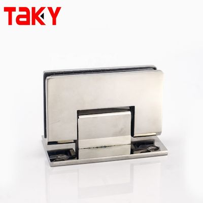 Prezzo buono H piastra in acciaio inossidabile ottone senza telaio pivot muro montato doccia cerniera porta di vetro in linea