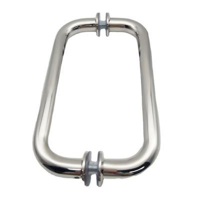 Spessore della porta 8-12 mm Porta doccia Rose Gold Pull Handle con spessore del tubo di 1,0 mm