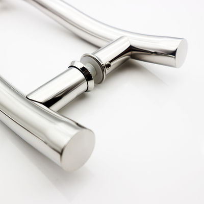 Prezzo buono 200*200*19*1,0 mm lunghe finitura nera hotel porta scorrevole in vetro maniglia doccia unilaterale in linea