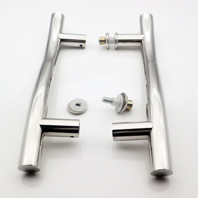 Prezzo buono SS304 Moderno design in acciaio inossidabile porta di vetro singolo maniglia di tiro per porta interna in linea