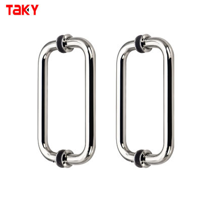 Hotel Bagno Doccia Porta in vetro Maniglia di porta in acciaio inox 304 Maniglia di porta in vetro