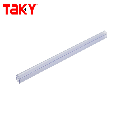 Striscia di tenuta per porta doccia in PVC trasparente 10mm Trasparente Nero