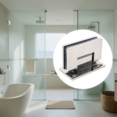 Prezzo buono Cerniera per porta doccia senza telaio per vetro da 8-12mm, montaggio a parete a 90 gradi in linea
