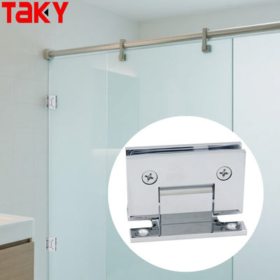 Prezzo buono Cerniera a piastra a 90 gradi per montaggio a parete per porta doccia in vetro da 8-12 mm, con telaio in linea