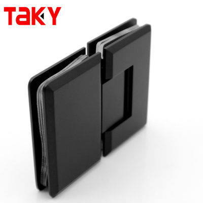 Prezzo buono Cerniera per doccia da bagno con cerniera da vetro a vetro per porta doccia nera da 180 gradi per vetro da 8-12 mm in linea