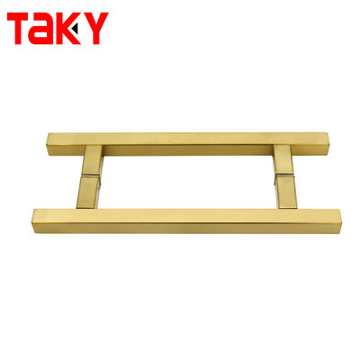 Maniglia per porta doccia in vetro in acciaio inossidabile SS304 con dimensioni 203*203*19*1,0 mm e finitura lucida/nichel spazzolato/nera