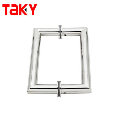 SS304 Porta in vetro in acciaio inossidabile con maniglia con 203*203*19*1.0mm Dimensione e design moderno per doccia e bagno