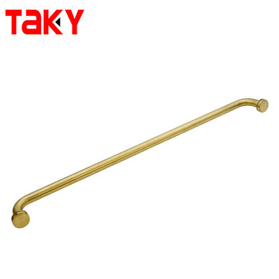Prezzo buono Maniglia per porta in vetro per doccia in acciaio inossidabile su un lato in oro di nuovo stile in linea